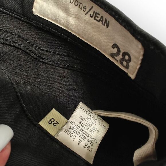 Nwot Rag & Bone Leather Like Gray Leggings Skinny Jeans Size 28 - Picture 6 of 10
